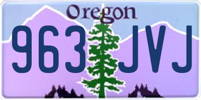 OR license plate 963JVJ