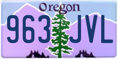 OR license plate 963JVL