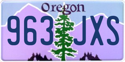 OR license plate 963JXS