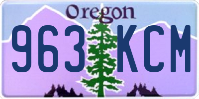 OR license plate 963KCM