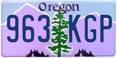 OR license plate 963KGP