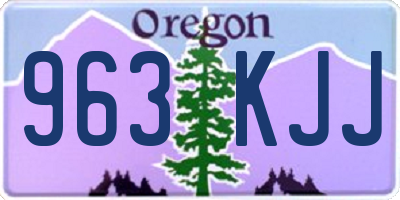 OR license plate 963KJJ
