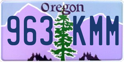 OR license plate 963KMM