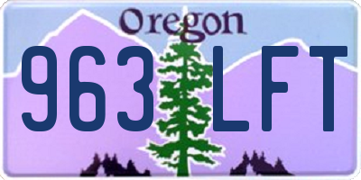 OR license plate 963LFT