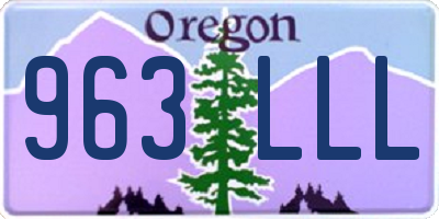 OR license plate 963LLL