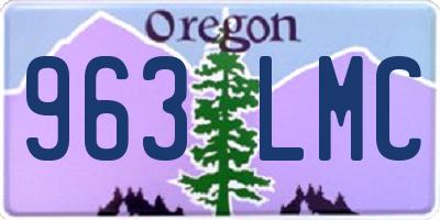 OR license plate 963LMC