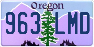 OR license plate 963LMD