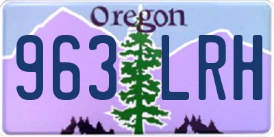 OR license plate 963LRH
