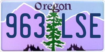 OR license plate 963LSE