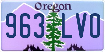OR license plate 963LVO