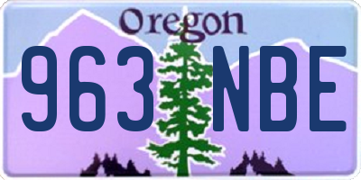 OR license plate 963NBE