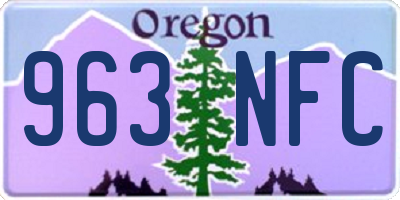 OR license plate 963NFC