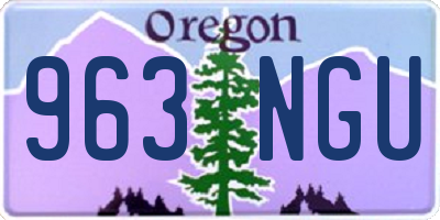 OR license plate 963NGU