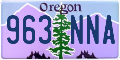 OR license plate 963NNA