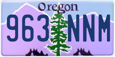 OR license plate 963NNM