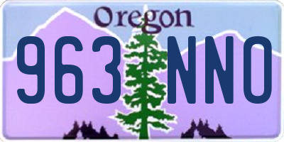 OR license plate 963NNO