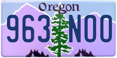 OR license plate 963NOO