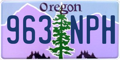 OR license plate 963NPH