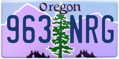 OR license plate 963NRG