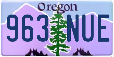 OR license plate 963NUE