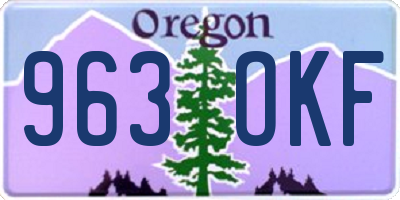 OR license plate 963OKF