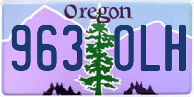 OR license plate 963OLH