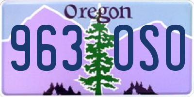 OR license plate 963OSO