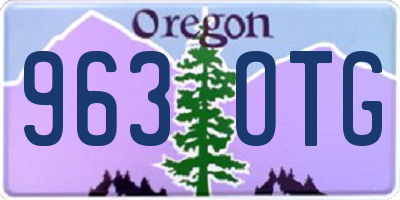OR license plate 963OTG