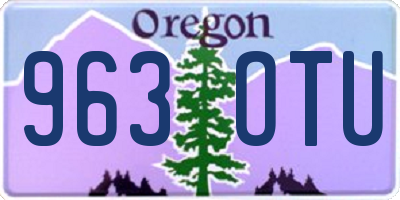 OR license plate 963OTU