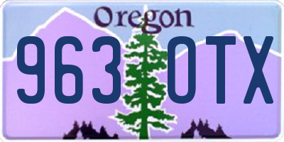 OR license plate 963OTX