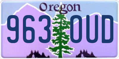 OR license plate 963OUD