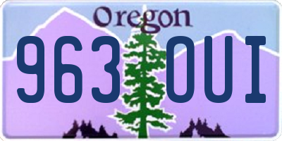 OR license plate 963OUI