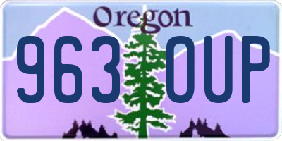 OR license plate 963OUP