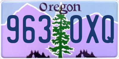 OR license plate 963OXQ