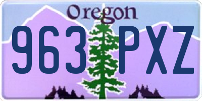 OR license plate 963PXZ