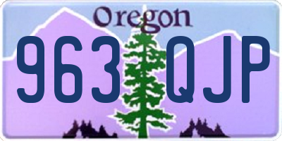 OR license plate 963QJP