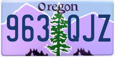 OR license plate 963QJZ