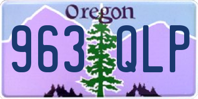OR license plate 963QLP