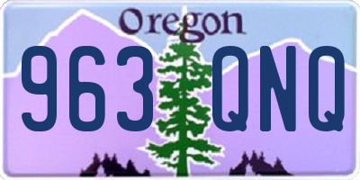 OR license plate 963QNQ