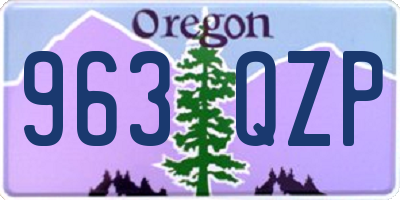 OR license plate 963QZP