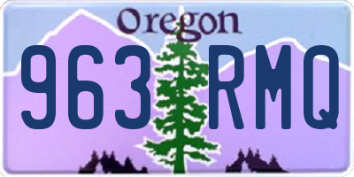 OR license plate 963RMQ