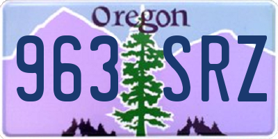 OR license plate 963SRZ