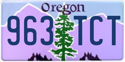 OR license plate 963TCT