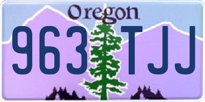 OR license plate 963TJJ