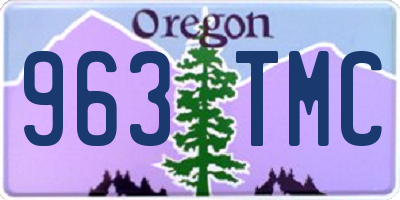 OR license plate 963TMC