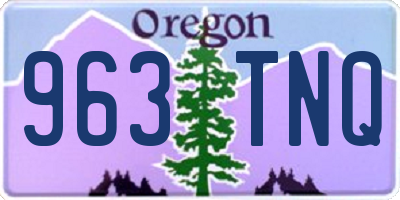 OR license plate 963TNQ