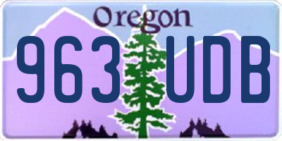 OR license plate 963UDB