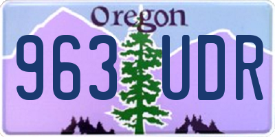 OR license plate 963UDR