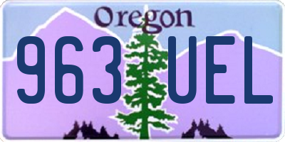 OR license plate 963UEL