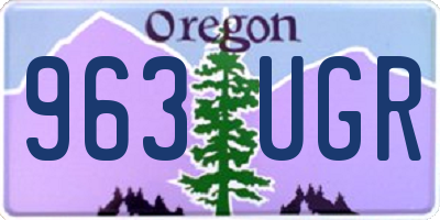OR license plate 963UGR